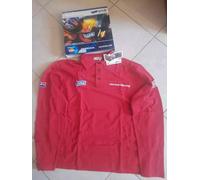 Honda Polo Maniche Lunghe Bourke Repsol Double Piquet Col. Rosso Taglia L/XL