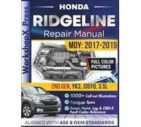 HONDA RIDGELINE 2017-2019 REPAIR MANUAL: Beginner-Friendly DIY Guide for the 2nd Gen, YK3, J35Y6, 3.5L Engine, 1000+ Full-Color Repair Illustrations and Step-by-Step Instructions