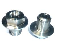 Honda RS125 Gp 1995-2008 Titanio Asse Anteriore Perno Bullone Nessun Rust Luce