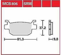 Honda Sh 300 I 2007 TRW Srm Serie Sindered Scooter Pastiglie Freno MCB806SRM