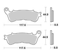 SUZUKI UX Sixteen 150 2007-2014 PASTIGLIE FRENO SBS 192 CT (CARBONTECH)