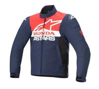 Honda SMX Giacca Moto Alpinestars Softshell Impermeabile - Notte marina/Nero/Ros