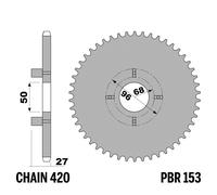 HONDA ST DAX 50 1987-1990 corona PBR passo 420 41 Denti Ferro