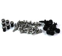 Honda VFR800 carenatura parabrezza Acciaio Inox 1998-2001 Completo kit bulloni
