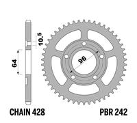 HONDA XL-R PRO-LINK 125 1982-1987 corona PBR passo 428 53 Denti Ferro