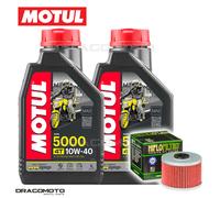 Honda XR 250 R 1986-1995 Tagliando Olio Motul 5000 4T 10W-40 2 litri Filtro