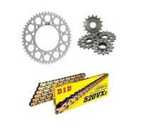 Honda XR400RT A R4 1996-2004 DID Vxgb Catena & Renthal Argento Kit Ruota Dentata