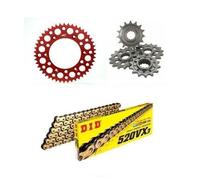 Honda XR400RT A R4 1996-2004 DID Vxgb Catena & Renthal Rosso Kit Ruota Dentata