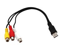 HondoKet USB a 3RCA USB femmina a 3 RGB video AV composito adattatore convertitore collegamento per TV PC DVR
