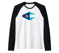 Honduras Heritage: New York Pride Maglia con Maniche Raglan