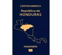 Honduras Honduran Passport Replica Lind Softcover 6'' x 9'' Notebook / Journal 120 pages