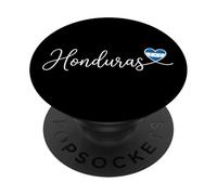 Honduras Script corsivo con bandiera cuore PopSockets PopGrip Adesivo