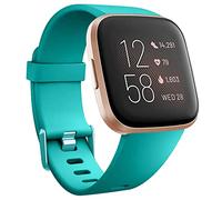 honecumi Cinturino Compatibile per Fitbit Versa 2 /Versa Donna Uomo Cinturino, Versa 2 Morbido Silicone Classico Regolabile Sportivo Cinturino Accessori Colorato Braccialetti,Grande/Ciano