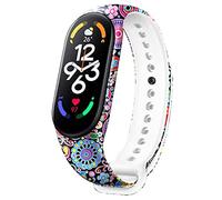 honecumi Cinturino Compatibile per Xiaomi Mi Band 7 Donna Uomo Cinturino, Mi Band 7 Morbido Silicone Classico Regolabile Sportivo Cinturino Accessori Colorato Braccialetti, Pavone