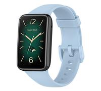 honecumi Cinturino Compatibile per Xiaomi Mi Band 7 Pro Donna Uomo Cinturino, Mi Band 7 Pro Morbido Silicone Classico Regolabile Sportivo Cinturino Accessori Colorato Braccialetti, Blu Chiaro