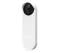 honecumi Custodia in silicone per campanello Google Nest (a batteria), custodia protettiva in silicone, compatibile con Google Nest Doorbell (versione batteria), accessorio per il campanello, bianco