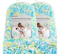 HONEHO Imbottitura in memory foam da 4,4 kg per pouf, aggiunta di particelle di gel, accogliente e morbida, ideale per riempire sacchi per bambini, cuscini, cucce per cani, cuscini per divano