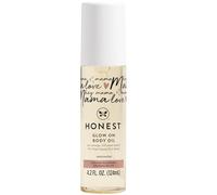 Honest Mom Care Glow On Body Oil - Unscented by Honest for Women - 4.2 oz Body Oil, 124.21080000000001 millilitre
