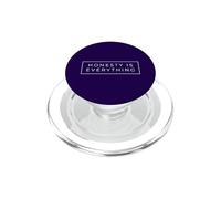Honesty Is Everything Minimalist White Box Tipografia Testo PopSockets PopGrip per MagSafe
