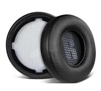 HoneTeek Cuscinetti auricolari di ricambio per cuffie wireless JBL Live 400BT/Live 460NC, cuscinetti auricolari con schiuma ad alta densità con cancellazione del rumore, pelle morbida, colore nero