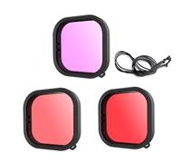 HoneTeek Filtro subacqueo per GoPro Hero 12/11/10/9 Nero Impermeabile Action Camera, Correzione del colore Filtro Lente GoPro per Video/Fotografia Subacquea, GoPro Kit Immersione Immersione