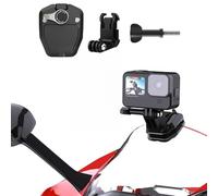 HoneTeek Moto Bicicletta Parabrezza Clip Mount per GoPro Hero 13/12/11/10/9, Moto Parabrezza Clip per Insta360 DJI Osmo Pocket 3 2 1Action Camera, Montaggio Manubrio Go Pro Accessori