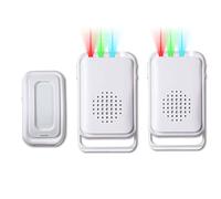 HoneTeek Rilevatore di movimento campanello per ingresso in negozio aziendale, allarme di benvenuto campanello per anziani domestici (1 sensore e 2 ricevitori)