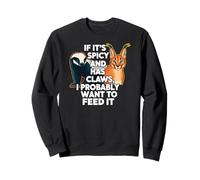 Honey Badger Caracal Spicy Animal Keeper Meme Felpa