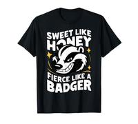 Honey Badger Dolce come il miele feroce come un tasso Maglietta