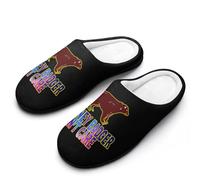 Honey-Badger Don T Care Pantofole da uomo per interni ed esterni senza lacci con suola in gomma, Stile:, 42.5 EU