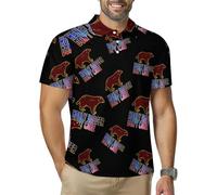 Honey-Badger Don T Care - Polo da golf da uomo, ad asciugatura rapida, a maniche corte, Stile:, XXL