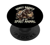 Honey Badger Is My Spirit Animal PopSockets PopGrip Adesivo