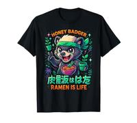 Honey Badger Ramen è la vita Anime Maglietta