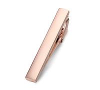 HONEY BEAR 1.57inch Sottile Fermacravatta per Uomo/Ragazzi Skinny, Ferma Cravatta per Regalo di Nozze affari (Oro rosa 4cm)