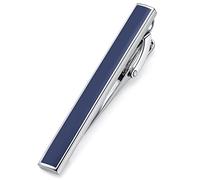 HONEY BEAR 1.97"/2.12"/2.36" Fermacravatta per Uomo - Dimensione Normale Standard Camicia Cravatta Regalo di Nozze di Business,5/5.4/6cm,Blu Navy (6cm)