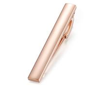 HONEY BEAR 1.97"/2.12“/2.36" Fermacravatte Uomo per cravatta di dimensioni normali, Ferma Cravatta per Regalo di Nozze affari, 5/5.4/6cm (Oro Rosa lucido 5cm)