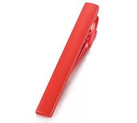 HONEY BEAR 1.97"/2.12“/2.36" Fermacravatte Uomo per cravatta di dimensioni normali, Ferma Cravatta per Regalo di Nozze affari, 5/5.4/6cm (Rosso 5.4cm)