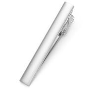 HONEY BEAR 1.97"/2.12“/2.36" Fermacravatte Uomo per cravatta di dimensioni normali, Ferma Cravatta per Regalo di Nozze affari, 5/5.4/6cm (Argento spazzolato orizzontale 5cm)