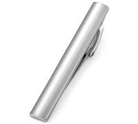 HONEY BEAR 1.97"/2.12“/2.36" Fermacravatte Uomo per cravatta di dimensioni normali, Ferma Cravatta per Regalo di Nozze affari, 5/5.4/6cm (Argento grigio 5.4cm)