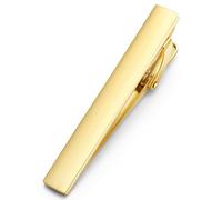 HONEY BEAR 1.97"/2.12“/2.36" Fermacravatte Uomo per cravatta di dimensioni normali, Ferma Cravatta per Regalo di Nozze affari, 5/5.4/6cm (Oro spazzolato orizzontale 6cm)