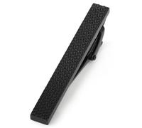 HONEY BEAR 1.97"/2.12"/2.36" Fermacravatte Uomo per cravatta di dimensioni normali, Ferma Cravatta per Regalo di Nozze D'affari,5cm/5.4cm/6cm (Nero opaco 5.4cm)