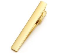 HONEY BEAR 1.97"/2.12“/2.36" Fermacravatte Uomo per cravatta di dimensioni normali, Ferma Cravatta per Regalo di Nozze affari, 5/5.4/6cm (Oro spazzolato orizzontale 5.4cm)
