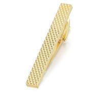 HONEY BEAR 1.97"/2.12" Fermacravatta per Uomo - dimensione normale regalo di nozze di business,5cm/5.4cm (Oro 5.4cm)