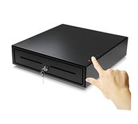 HONEY BEAR 16 Inch Manual Chiave & Premi il bottone Cassetto per contanti aperto, resistente, con 4 banconote e 8 vassoi per monete