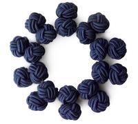 HONEY BEAR 5 paia seta tessuto nodo gemelli set per camicia/abito uomo/Donna, Forma cilindro per Regalo di nozze d'affari