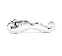 HONEY BEAR barba Sottile Fermacravatta per Uomo/ragazzi -skinny/dimensione normale acciaio, Ferma Cravatta per Regalo di Nozze D'affari (argento 3.8cm)