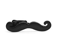 HONEY BEAR barba Sottile Fermacravatta per Uomo/ragazzi -skinny/dimensione normale acciaio, Ferma Cravatta per Regalo di Nozze D'affari (nero 3.8cm)