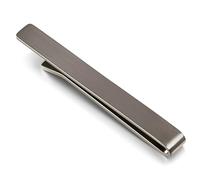 HONEY BEAR Fermacravatta Uomo - 1.57“/1.97"/2.12"/2.36" Dimensione Standard Normale/Sottile Regalo di Nozze di Business,4/5/5.4/6cm (6cm Nero canna di fucile spazzolato)