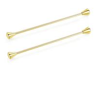 HONEY BEAR Set 2 pezzi spilla da colletto per camicia da uomo, smoking,Collare Clip collar pin per regalo di nozze affari (Triangolare, Oro)