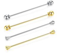 HONEY BEAR Set 3 pezzi spilla da colletto per camicia da uomo, smoking,Collare Clip collar pin acciaio inossidabile per regalo di nozze affari (4pz senza scatola)